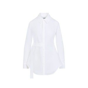 Jean Paul Gaultier Tailored Wrap Shirt With Silhouette - NWT